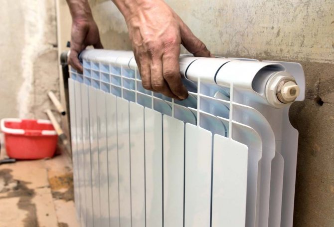 radiatore di riscaldamento in alluminio