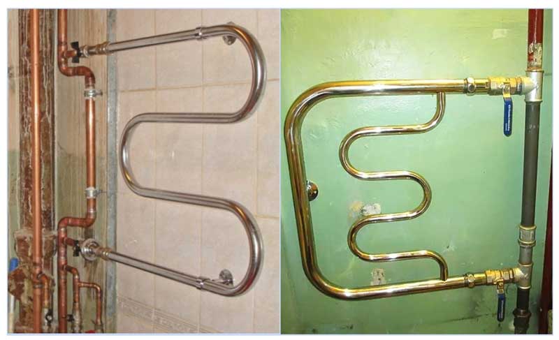 Bypass with heated towel rail
