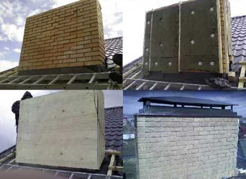 Paano mag-insulate ang isang asbestos chimney pipe, brick, metal channel