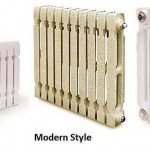 Liatinové radiátory v modernom štýle