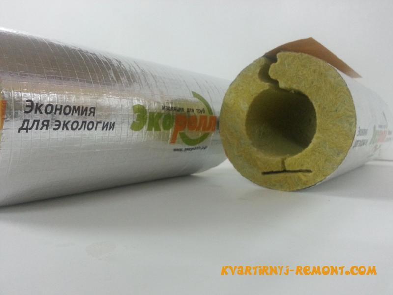 Thermal insulating cylinders made of mineral wool