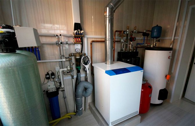 Additional equipment for floor-standing gas boiler
