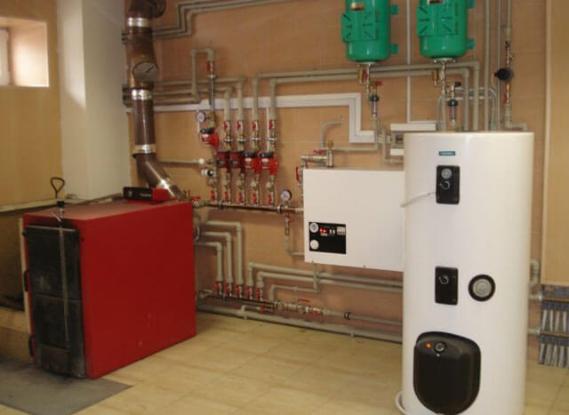 caldera elèctrica de doble circuit per a subministrament d’aigua i calefacció