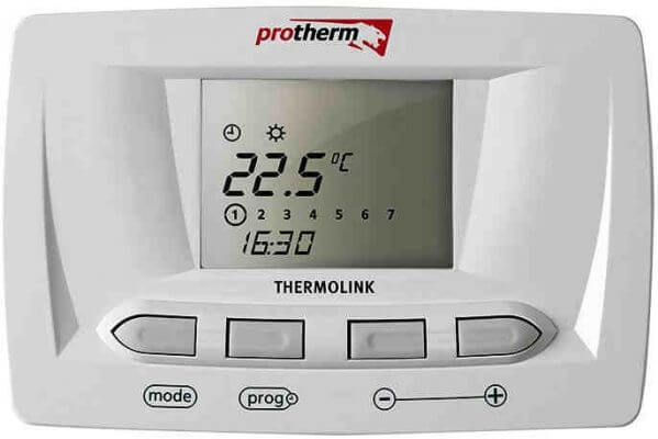 Elektroninis dviejų padėčių programuojamas kambario termostatas - termostatas „Protherm Thermolink S“