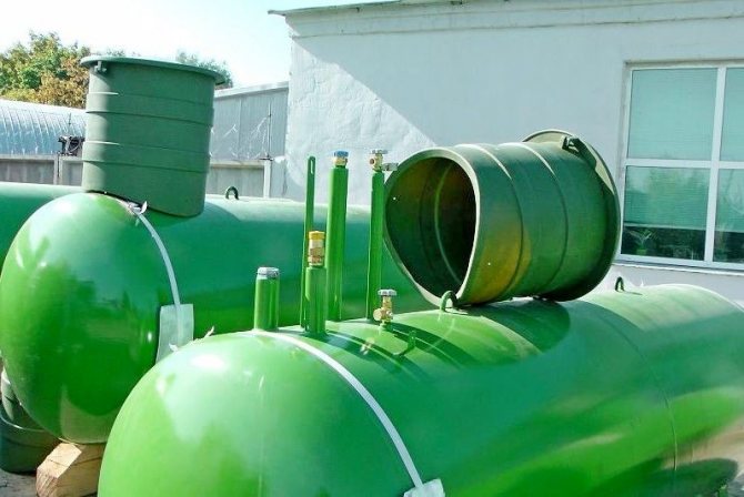 tanques de gas para los precios de una casa de campo en la región de Moscú