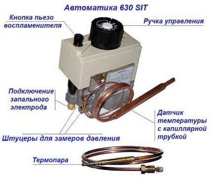 Válvula de gas con encendido piezoeléctrico