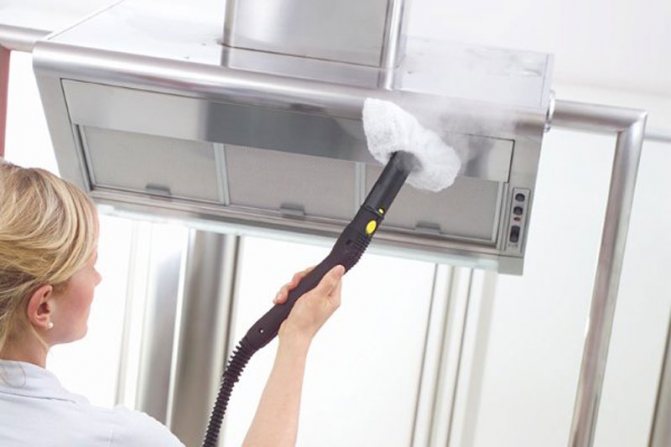 Hot steam for neatness and care when working