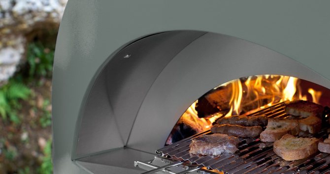 Grill in a wood-fired oven