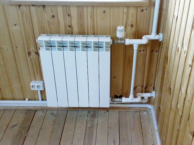 how to connect a heating radiator to a polypropylene pipe