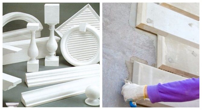 how to make a facade decor from polystyrene yourself