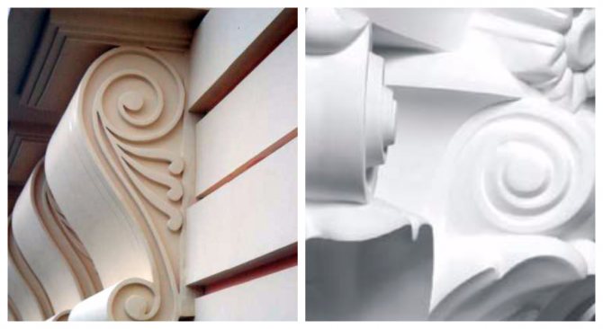 how to make a facade decor from polystyrene yourself