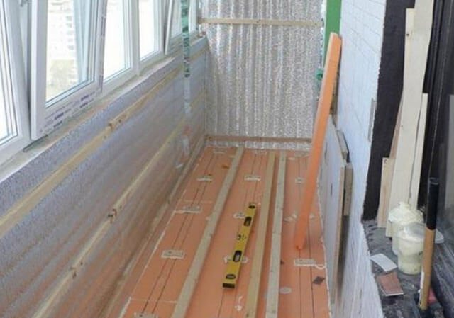 how to make a threshold on a balcony from a laminate
