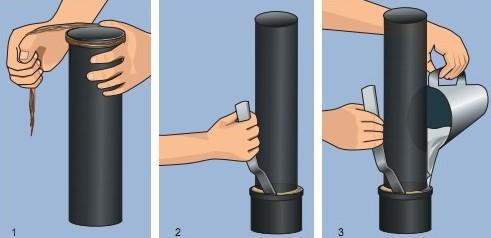 how to mint a cast iron pipe
