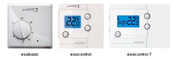 Pokojové termostaty pro kotle Protherm Skat