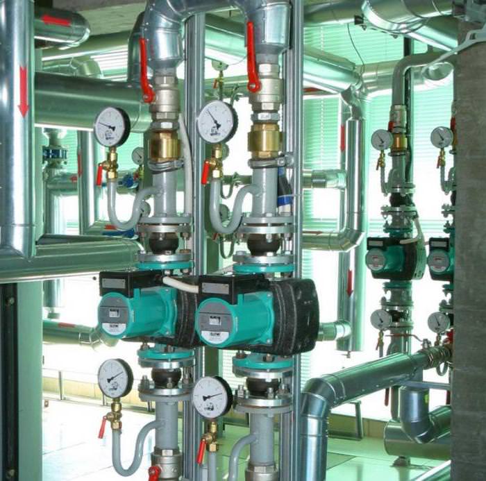 Pumps in the heating system