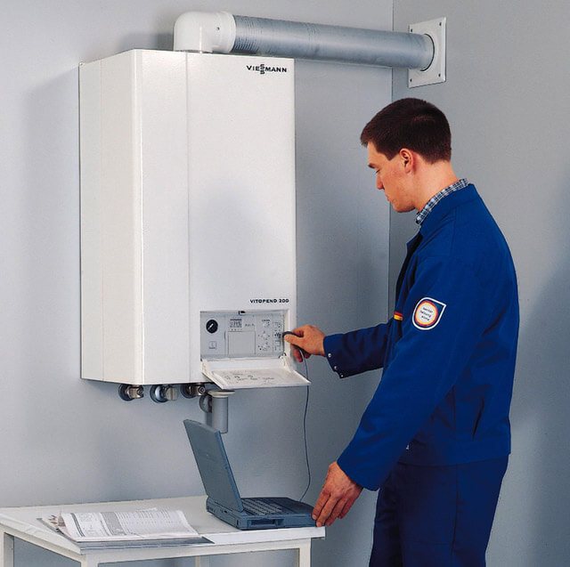 wall mounted gas boiler without electricity
