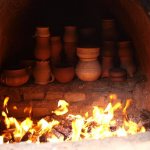 Cottura di prodotti ceramici in un forno