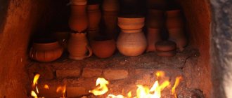 Cottura di prodotti ceramici in un forno