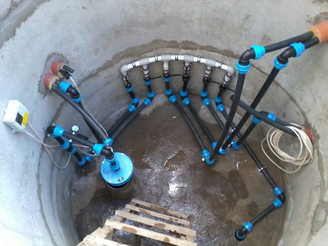 Features of connecting a submersible pump in a well