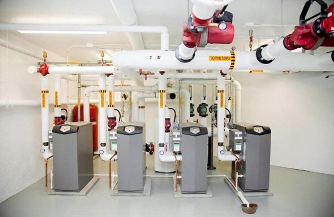 Heating system of a multi-storey building