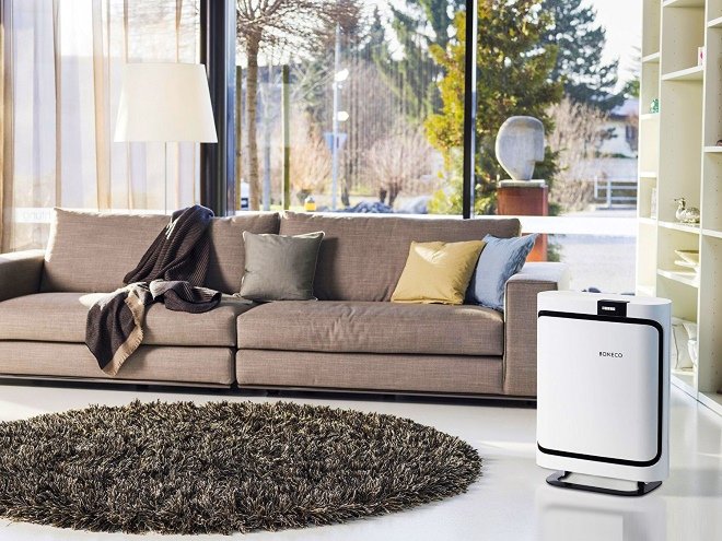 Máy ozon hóa không khí trong nội thất hiện đại