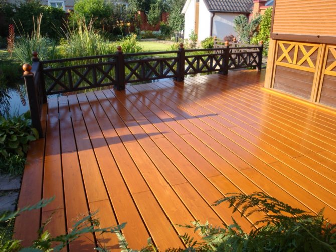 The deck floor will add a unique look to the overall look