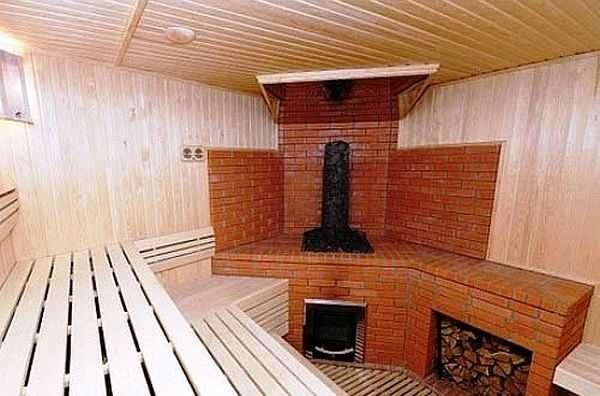 estufa de ladrillo para sauna