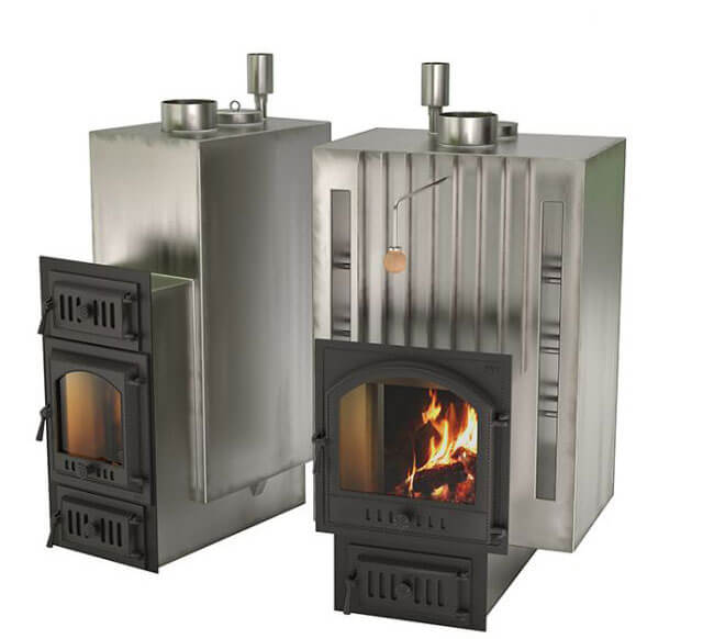 sauna stoves with a closed heater