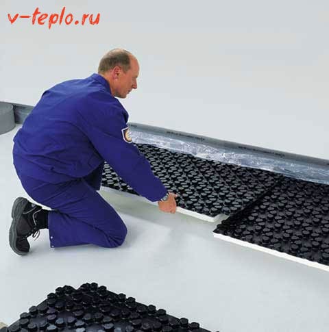 placas de espuma de poliestireno para calefacción por suelo radiante