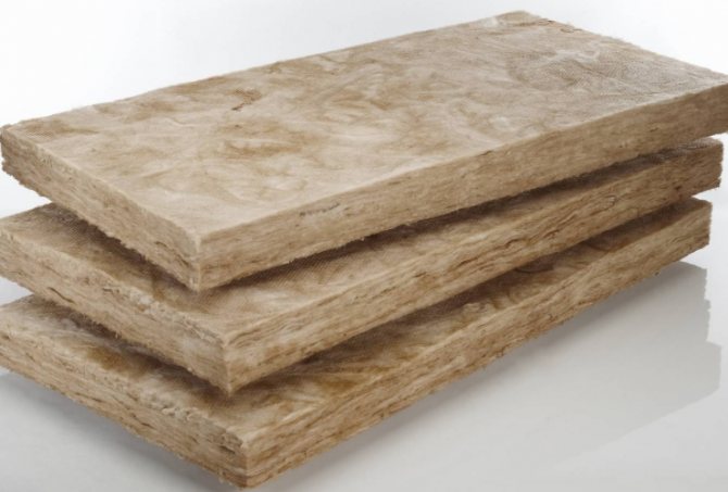 Mineral wool slabs with synthetic binder