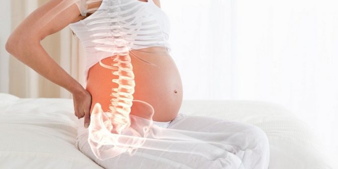 Mengapa punggung bawah sakit semasa kehamilan awal dan akhir?