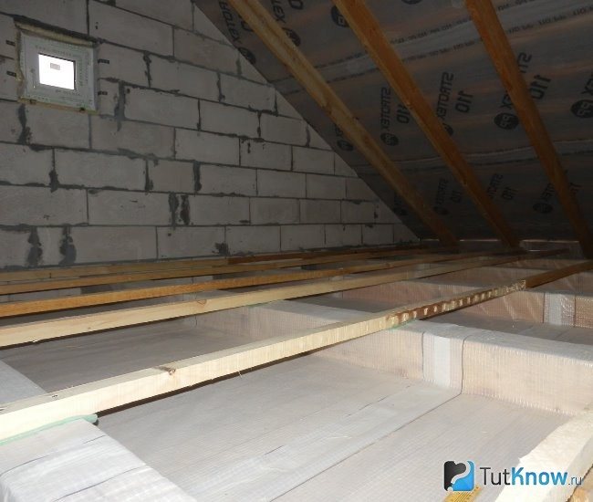 Preparazione per riscaldare il soffitto con argilla espansa