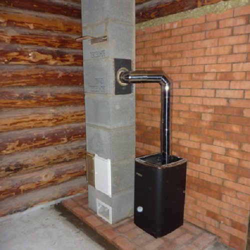 Korrekt installation av kaminen i badhuset på trägolv 1