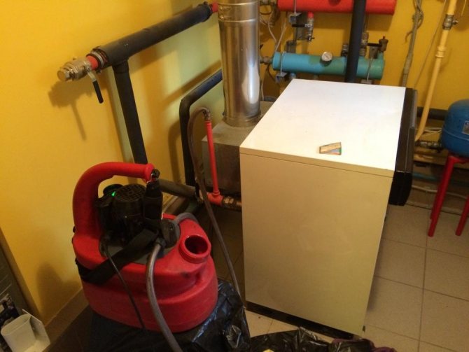 domestic boiler flushing