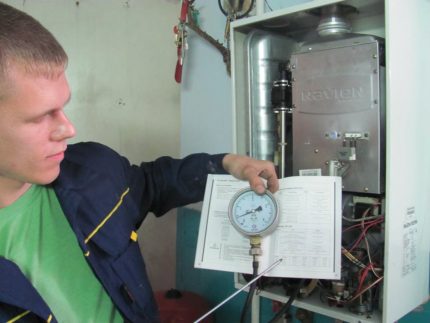 Kontrol af gaskedelens tekniske tilstand