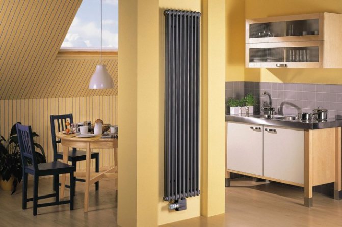 vertikalūs vamzdiniai šildymo radiatoriai