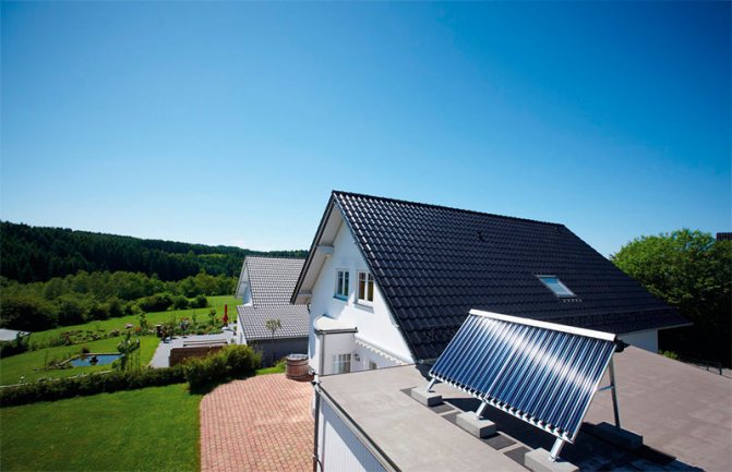 Umístění solárních kolektorů