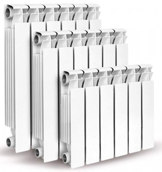 Dimensiones de los radiadores de calefacción bimetálicos.