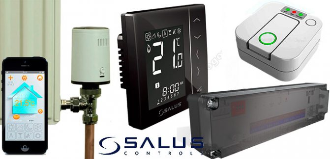 salus it 600 sistema de control de calefacció per zones múltiples a través d'Internet