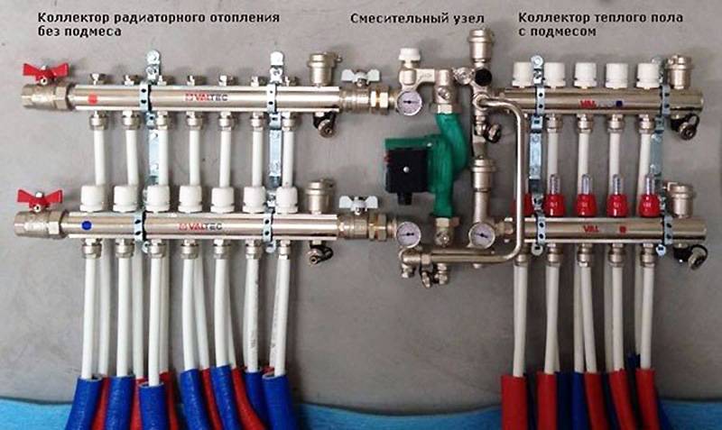 Schéma zapojení pro podlahové vytápění vodou: verze a návod k zařízení