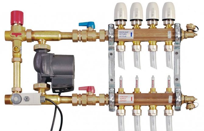 Sơ đồ đấu dây cho hệ thống sưởi nước dưới sàn: các phiên bản và hướng dẫn sử dụng thiết bị