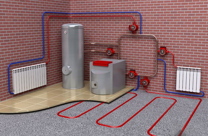 diagrama del sistema de calefacción