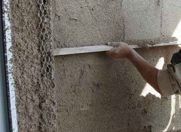 Plastering of walls