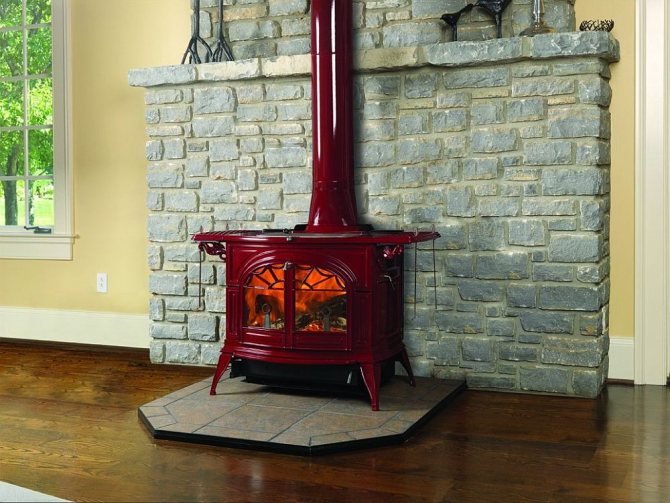 Stylish fireplace stove