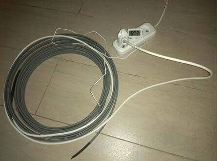 Cable calefactor autorregulable en espiral