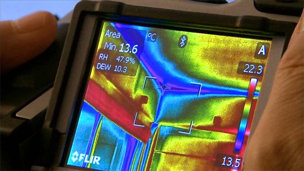 FLIR thermal imager and dew point