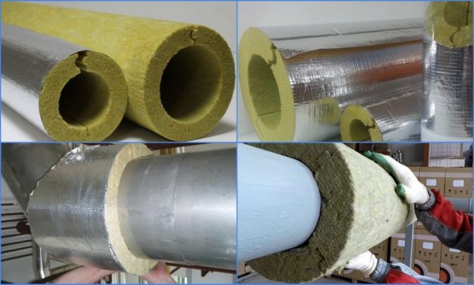 pipe heat insulators for noise reduction