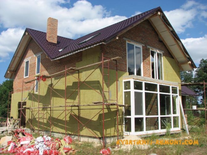 Insulation of the house outside