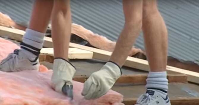 Μόνωση της οροφής από κυματοειδές χαρτόνι - σημαντικά σημεία