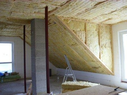 roof insulation with basalt wool